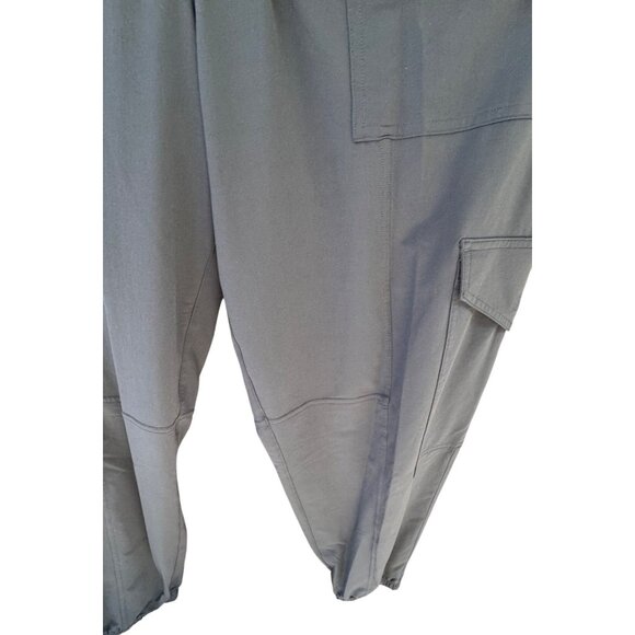SPANX  Tan Jogger Track Pants High-Rise Elastic  Waist Size Large .Gray/Blue - Picture 16 of 16